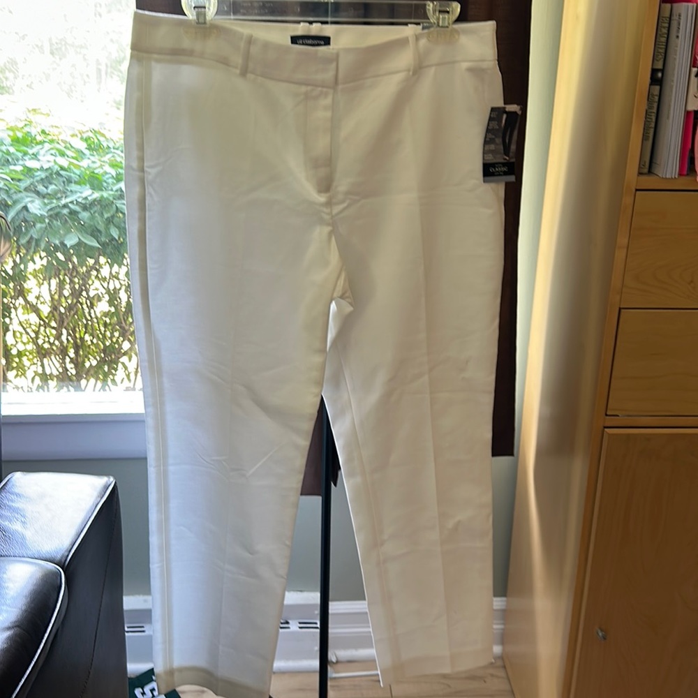 Liz Claiborne Classic Slim Leg Audra Size 16 white